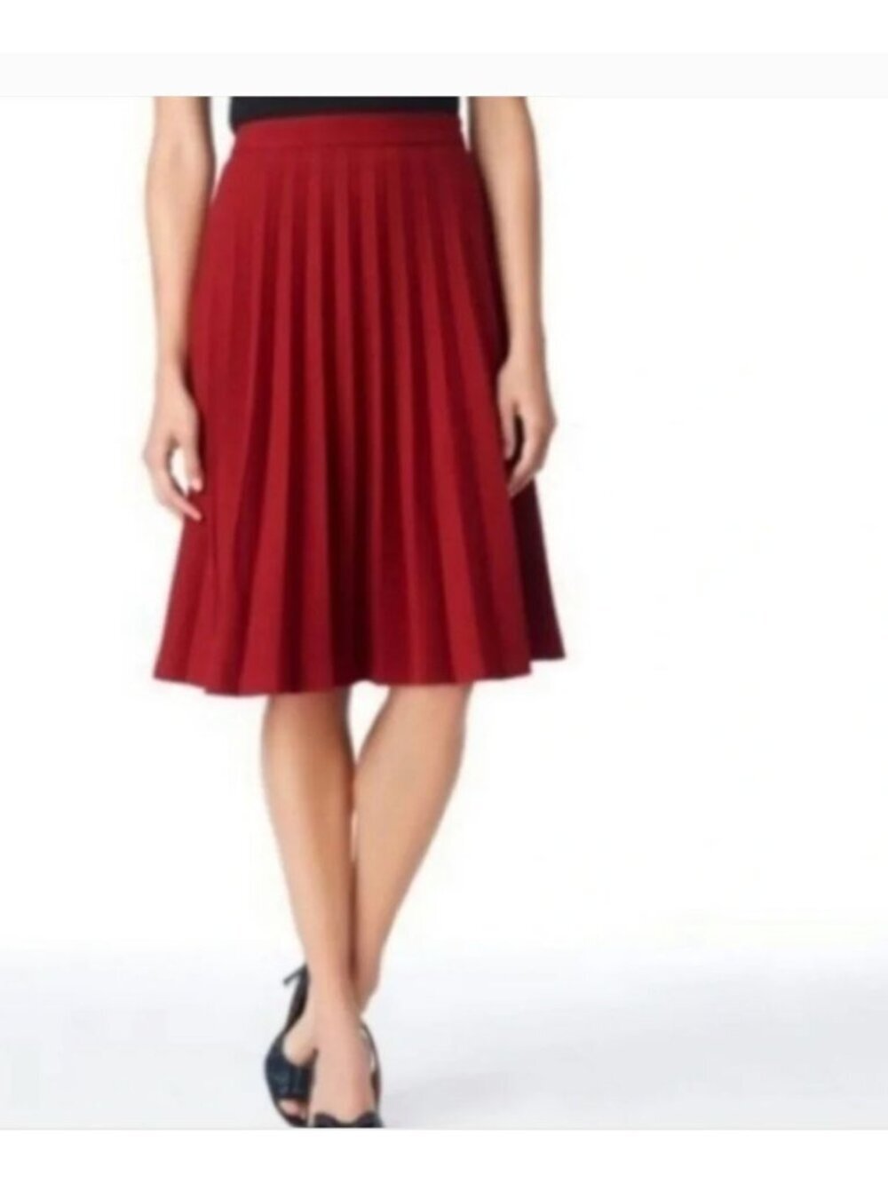 Kate spade sonny pleated midi skirt